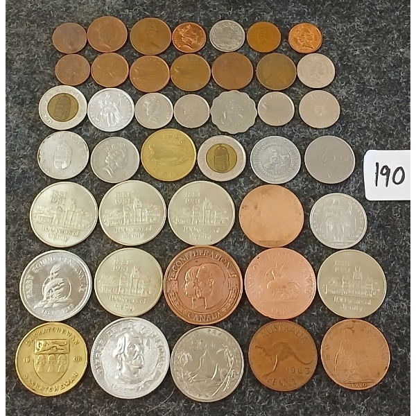 JOB LOT - WORLD COINS & TOKENS