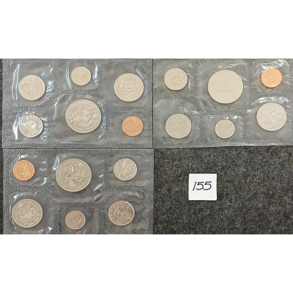 LOT OF 3 - 1970 & 1985 RCM UNCIRCULATED SETS