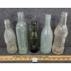 Image 3 : LOT OF 5 - MISC EMBOSSED BOTTLES - INCL ONTARIO SODA WATER & JALLAND & CO., ETC.