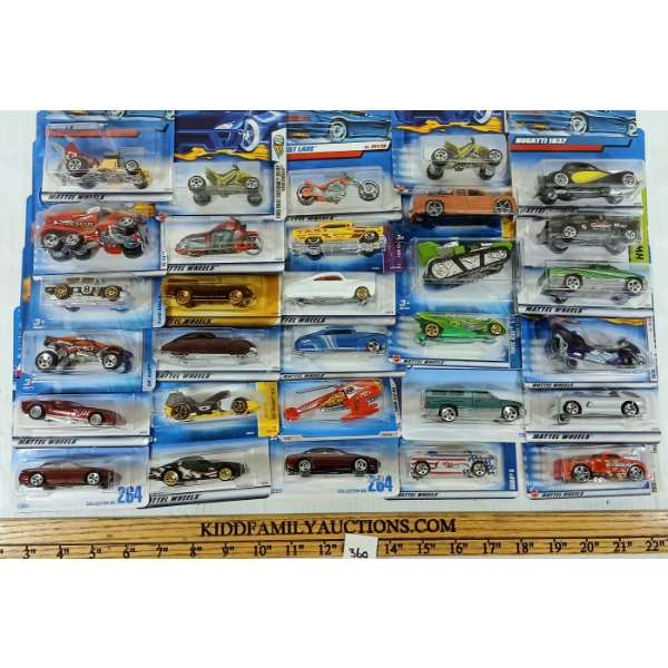 LOT OF 30 - HOTWHEELS - CHEVY SILVERADO, FINAL RUN, LEXUS SC400, ETC