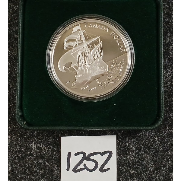 2004 RCM SILVER PROOF DOLLAR - 400TH ANNIVERSARY FIRST FRENCH SETTLEMENT