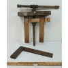 Image 1 : LOT OF 2 - CARPENTER'S VISE & LEVEL
