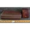 LOT OF 2 - LEATHER WATCH TRAVEL CASE & CLOCK SHOP REPAIR BOX