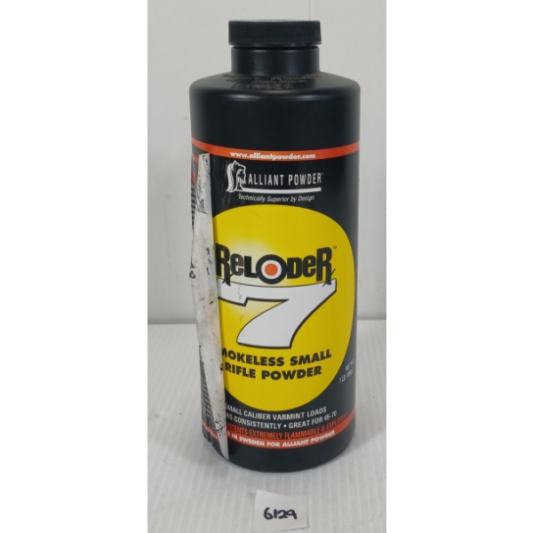POWDER: ALLIANT RELOADER 7 SMOKELESS SMALL RIFLE POWDER - 1LB