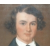 Image 2 : PERCY CUNNINGHAM PORTRAIT BY UNKNOWN ARTIST - GILDED FRAMED OIL PASTEL ON BOARD