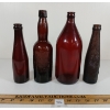 Image 3 : LOT OF 4 - AMETHYST EMBOSSED BOTTLES - INCL WALKERVILLE BREWING CO. LTD. 