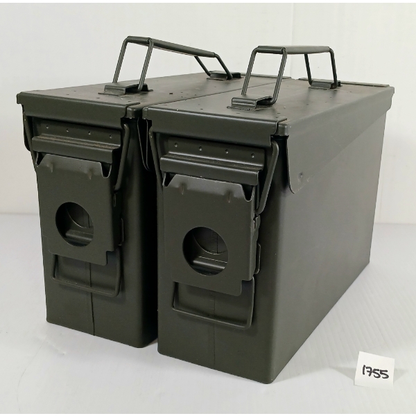 LOT OF 2 - AMMO BOXES - AS NEW 