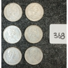 Image 2 : LOT OF 6 - 1967 CDN 25 CENT COINS 
