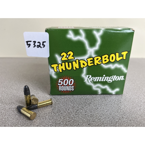 AMMO: 500X REMINGTON THUNDERBOLT .22 LR 