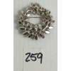 Image 2 : SHERMAN GREEN WREATH RHINESTONE BROOCH