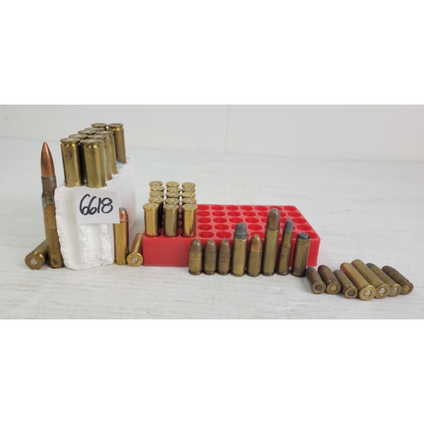 AMMO: 43X MIXED - INCL .357MAG, .270WIN, 9MM, ETC