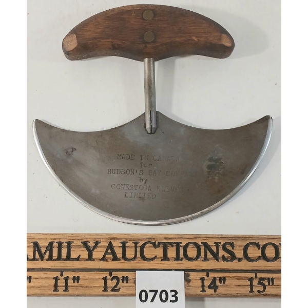 VINTAGE LEATHERWORKING ROUND KNIFE