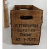 Image 2 : PITTSBURGH SELTZER CO. CRATE - MAKERS OF CLUB SELTZER