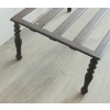 Image 3 : VINTAGE CAST IRON FIRESIDE BENCH / POT HOLDER