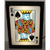 Image 1 : KING OF HEARTS CARD LIGHT UP WALL MOUNT 