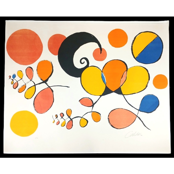 ABSTRACT BY CALDEN - LITHOGRAPH