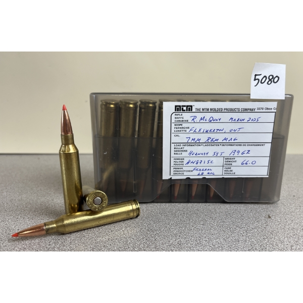AMMO: 20X 7MM REM MAG - 139 GR HORNADY SST