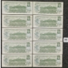 Image 2 : LOT OF 10 - 1973 CDN $1 BANKNOTES - UNCIRCULATED