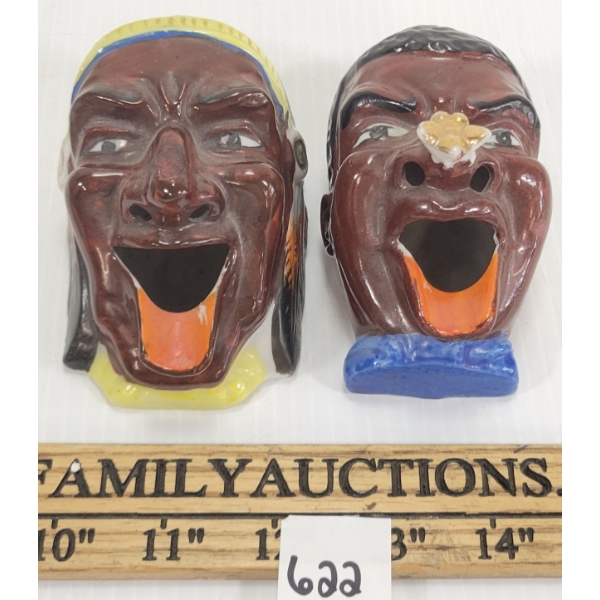 LOT OF 2 - CERAMIC SMOKERS - INCL PARIS CANADA