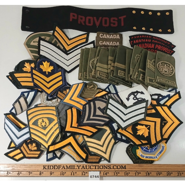 JOB LOT - CDN PATCHES - INCL PROVOST CORPS, NAVY, AIR FORCE, ETC