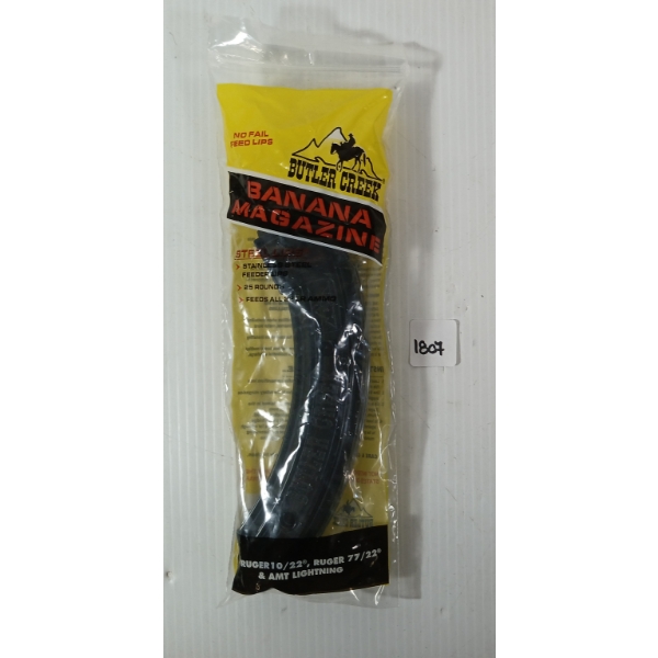BUTLER CREEK IN RUGER 10/22 BANANA MAGAZINE - PAL REQ.