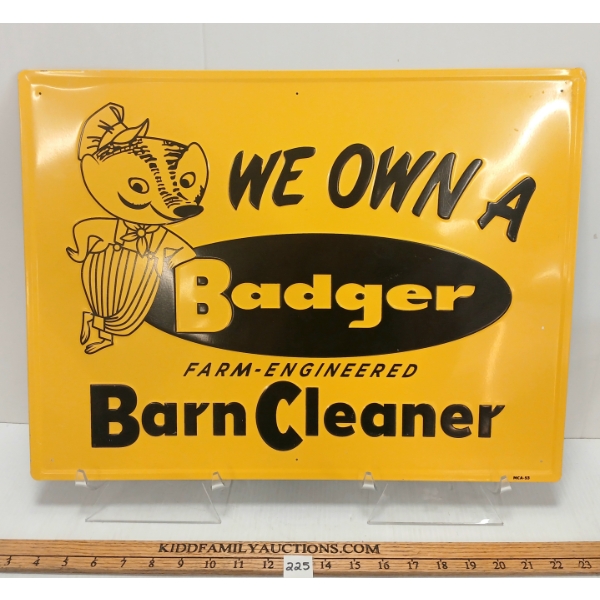 BADGER BARN CLEANER SST SIGN