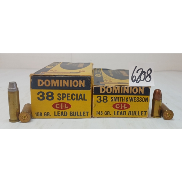AMMO / BRASS: 69X MIXED .38S&W & .38SPECIAL