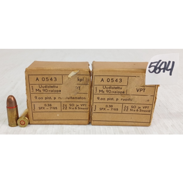 AMMO: 50X MILITARY ISSUED 9MM