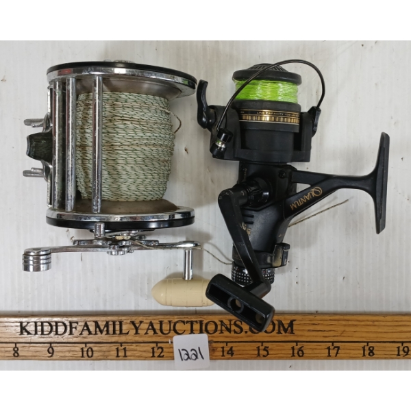 LOT OF 2 - FISHING REELS - INCL QUANTUM & PENN LONG BEACH