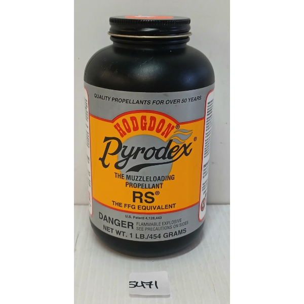 POWDER: HODGDON PYRODEX RS POWDER - 1LBS - SEALED