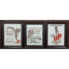 Image 1 : LOT OF 3 - FRAMED RED INDIAN PAPER ADVERTISEMENTS
