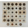 Image 2 : LOT OF 34 - WORLD COINS & TOKENS - INCL LARGE CENTS & SILVER PCS