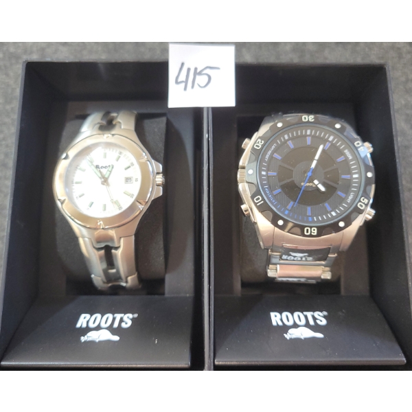 LOT OF 2 - MEN'S ROOTS WRISTWATCHES