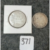 Image 1 : LOT OF 2 - 1899 & 1960 CDN 50 CENT COINS