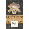 SHERMAN PINK TONE BROOCH