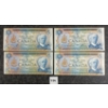 Image 1 : LOT OF 4 - 1972 CDN $5 BANKNOTES 