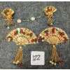 Image 1 : LOT OF 4 - HASKELL STYLE BROOCHES & SCREW-BACK EARRINGS