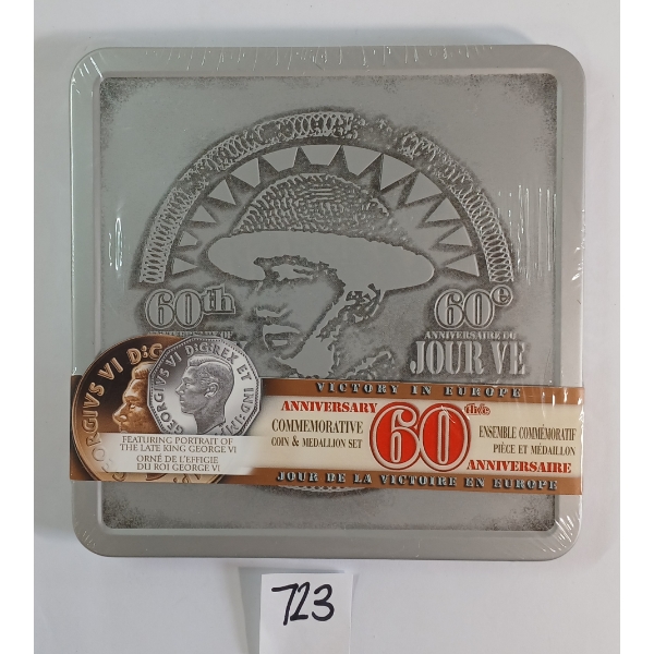 2005 RCM COMMEMORATIVE COIN & MEDALLION SET - VICTORY IN EUROPE 60TH ANNIVERSARY