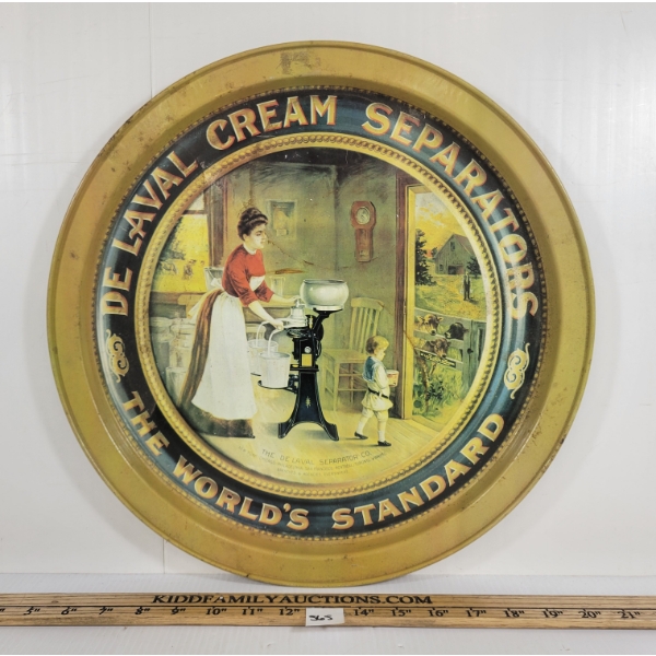 BAR TRAY - ADVERTISING DE LAVAL CREAM SEPARATORS 