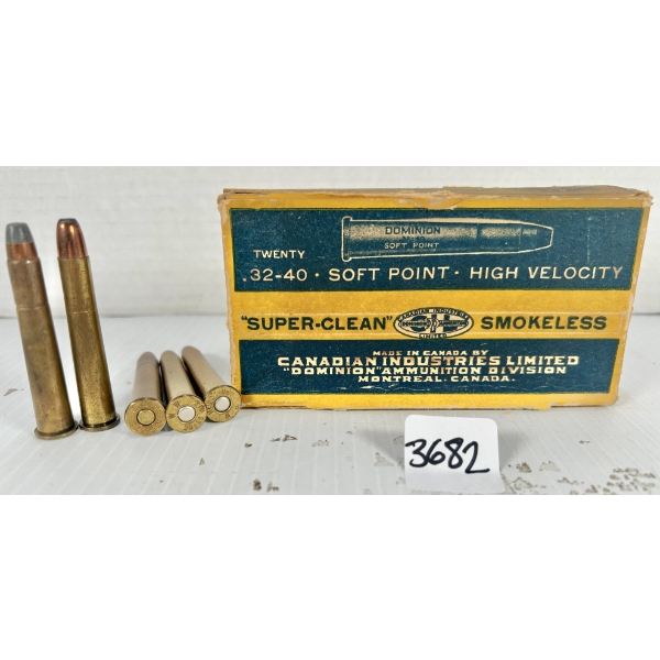 AMMO: 23X CIL & RELOADS .32-40 WIN - 163 GR SP
