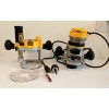 Image 2 : DEWALT 2-1/4 HP PLUNGE & FIXED BASE ROUTER COMBO KIT