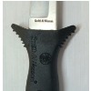 Image 4 : LOT OF 2 - S&W & H1 KNIVES W/ LEATHER SHEATHS