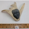 Image 2 : HUMAN FACE ON ANTLER FIGURE - UNKNOWN ARTIST - STONE & ANTLER