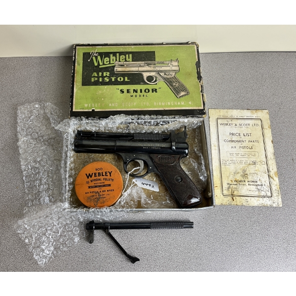 WEBLEY SENIOR IN .177 & .22 PELLET NO PAL REQUIRED 