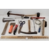 Image 2 : LOT OF 12 - MISC TOOLS - INCL HAMMER, SCRAPER & RACHET, ETC.