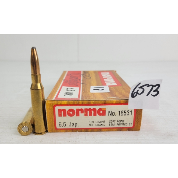 AMMO: 20X NORMA 6.5JAP - 139GR - SP