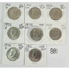 Image 1 : LOT OF 8 - 1971-1976 US 50 CENT SILVER COINS