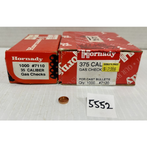 GAS CHECKS: APPROX 1150X .35 CAL & .375 CAL 