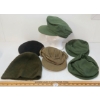 Image 6 : JOB LOT - MISC CAPS, ARMBANDS, MESS TIN, CANTEEN, PATCHES, BAYONET FROGS, ETC