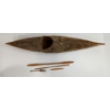 Image 8 : CANOE W/ ACCESSORIES BY UNKNOWN ARTIST - HIDE & WOOD